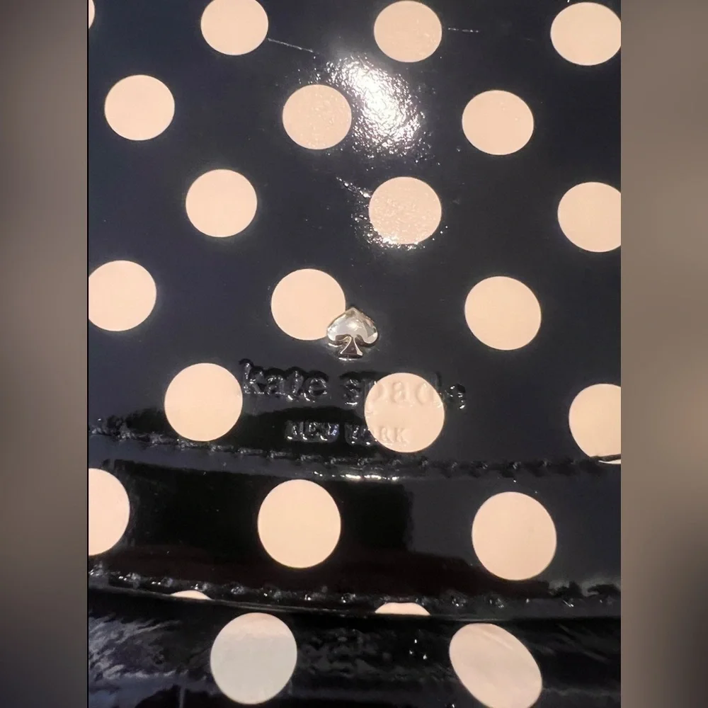 Kate Spade Black and Cream Polka Dot Shoulder Bag